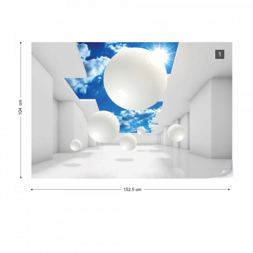 Fototapet - 3D Modern Architecture Sky - Img 10