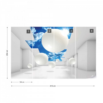 Fototapet - 3D Modern Architecture Sky - Img 13