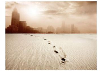 Fototapet - A path to a big city - Img 2