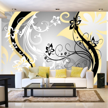 Fototapet - Art-flowers (yellow) - Img 1