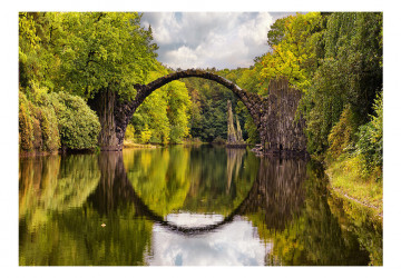 Fototapet autoadeziv - Devil's Bridge in Kromlau,Germany - Img 2