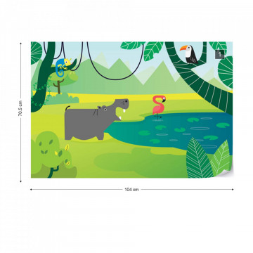 Fototapet - Bălăceală la Zoo 12