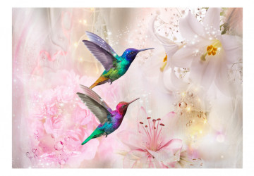Fototapet - Colourful Hummingbirds (Pink) - Img 2