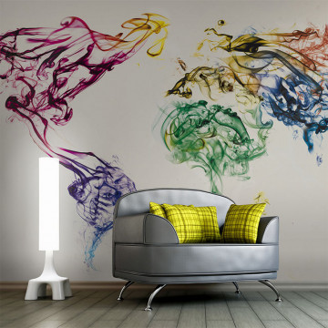 Fototapet - Dancing smoke trails - Img 1