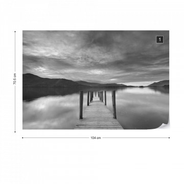 Fototapet - Drumul către Liniște – Alb-Negru - Img 1