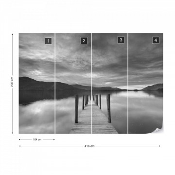 Fototapet - Drumul către Liniște – Alb-Negru - Img 17