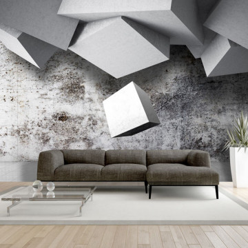 Fototapet - Geometric rain - Img 1