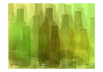 Fototapet - Green bottles - Img 2