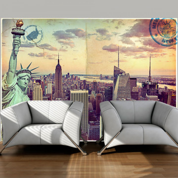 Fototapet - Postcard from New York - Img 1