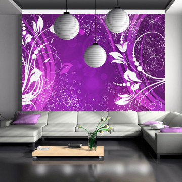 Fototapet - Purple face of magic - Img 1