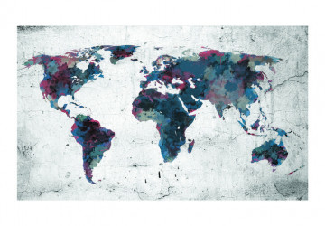 Fototapet - World map on the wall - Img 2