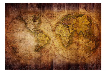 Fototapet - World on old map - Img 2