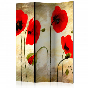 Paravan - Golden Field of Poppies [Room Dividers] - Img 1