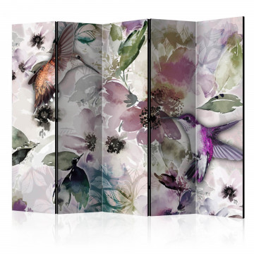 Paravan - Nature in Watercolor II [Room Dividers] - Img 1