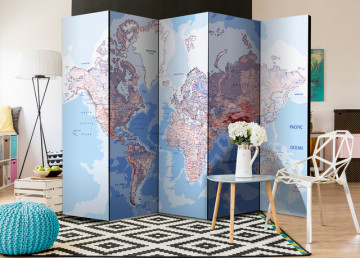 Paravan - Room divider – World map - Img 4