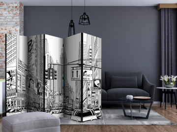 Paravan - Street in New York city II [Room Dividers] - Img 2