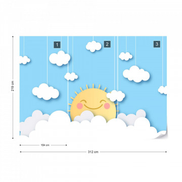 Soare Vesel printre Nori – Efect Papercut - Img 15