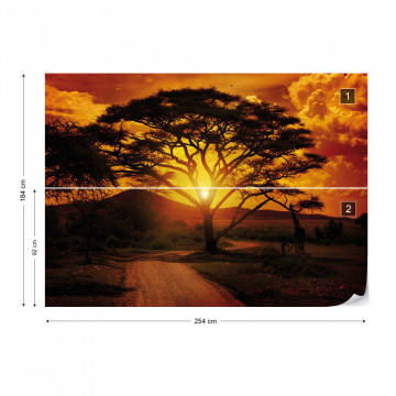 Sunset Landscape Photo Wallpaper Wall Mural - Img 5