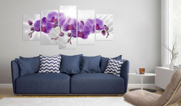 Tablou - Abstract Garden: Purple Orchis - Img 4