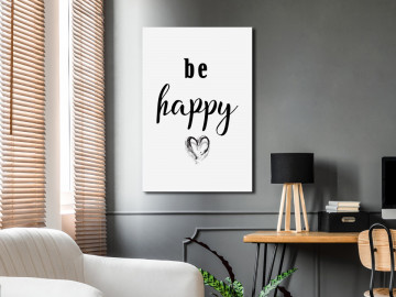 Tablou - Be Happy (1 Part) Vertical - Img 2
