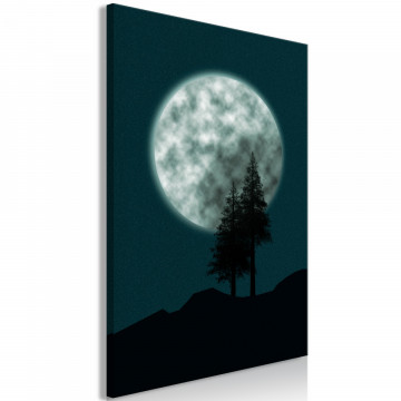 Tablou - Beautiful Full Moon (1 Part) Vertical - Img 1