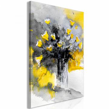 Tablou - Bouquet of Colours (1 Part) Vertical Yellow - Img 1