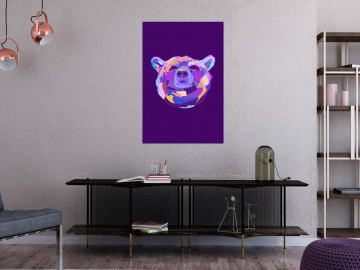 Tablou - Colourful Bear (1 Part) Vertical - Img 2