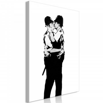Tablou - Kissing Coppers (1 Part) Vertical - Img 2