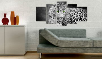 Tablou - Leopard - black&white - Img 2