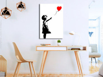 Tablou - Little Girl with a Balloon (1 Part) Vertical - Img 2