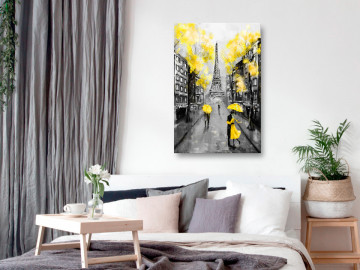 Tablou - Paris Rendez-Vous (1 Part) Vertical Yellow - Img 2