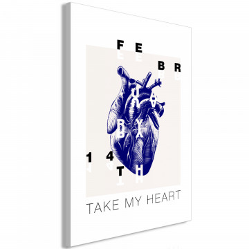 Tablou - Take My Heart (1 Part) Vertical - Img 2