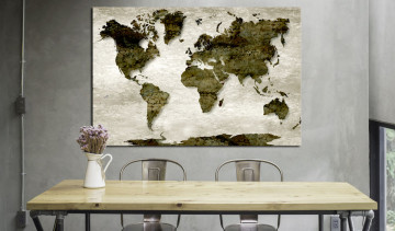 Tablou - World Map: Green Planet - Img 4