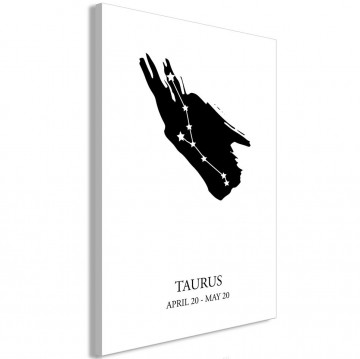 Tablou - Zodiac Signs: Taurus (1 Part) Vertical - Img 1