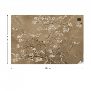 Van Gogh Blossoms in Sepia - Img 13