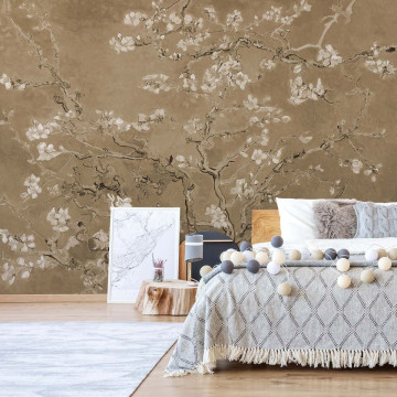 Van Gogh Blossoms in Sepia - Img 2