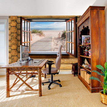 Fototapet - Beach outside the window - Img 1