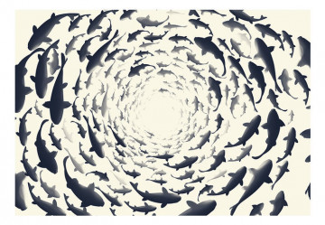Fototapet - Fish swirl - Img 2