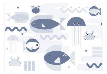 Fototapet - Geometric Fish - Second Variant - Img 2