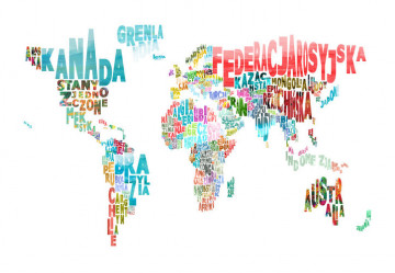 Fototapet - map - world (in polish) - Img 2