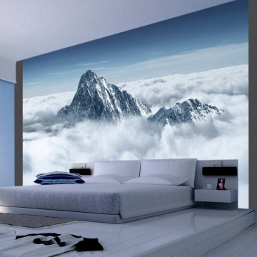 Fototapet - Mountain in the clouds - Img 1