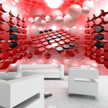 Fototapet - Playing in red and black - Img 1