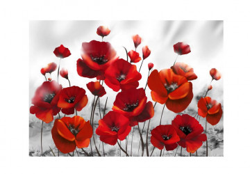 Fototapet - Poppies in the Moonlight - Img 3