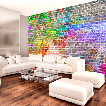 Fototapet - Rainbow Wall - Img 1
