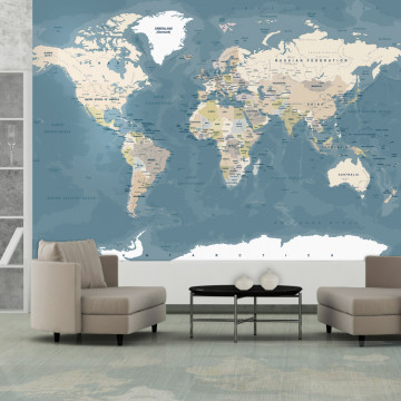 Fototapet - Vintage World Map - Img 1