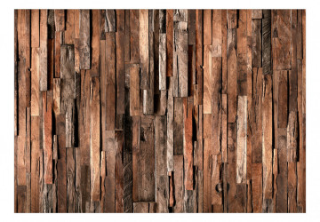 Fototapet - Wooden Curtain (Brown) - Img 2