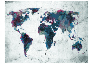 Fototapet - World map on the wall - Img 2