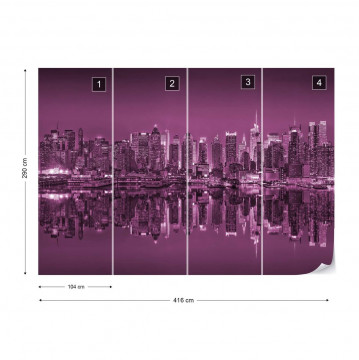 New York – Reflexie în Apă, Violet - Img 4