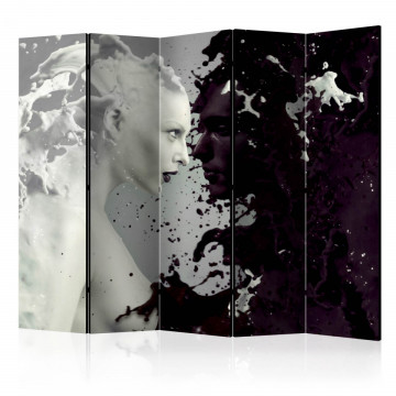 Paravan - Black and White Faces II [Room Dividers] - Img 1