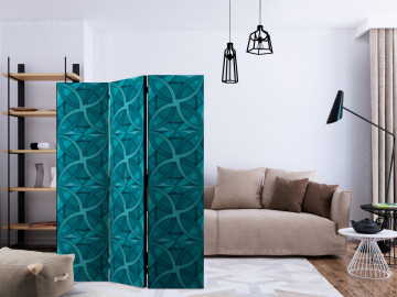 Paravan - Geometric Turquoise [Room Dividers] - Img 2